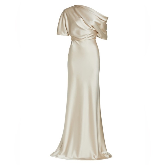 🔥 Amsale
Satin One-Shoulder Gown SOLD OUT SIZE 😍 MSRP $495 - Picture 2 of 12
